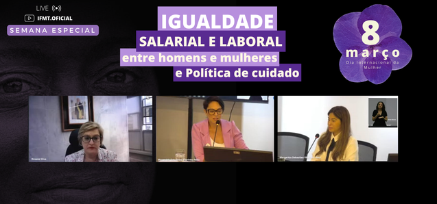 8 de março: IFMT debate luta das mulheres por igualdade salarial e laboral