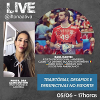 IFMT-Pontes e Lacerda: projeto 'IF Tô Na Ativa' promove live com melhista Pan Americano de handebol