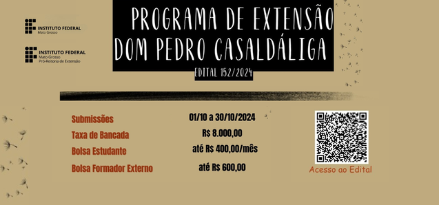 Programa de Extensão Dom Pedro Casaldáliga submete projetos até 30.10 